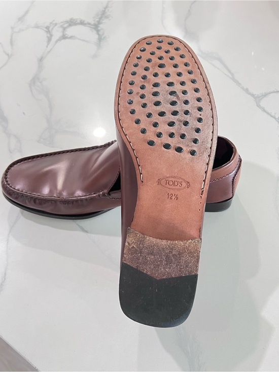 TOD\'S Brown Leather Loafer Men\'s US 12.5 Quiet Luxury Minimalist Made in Italy main image 5